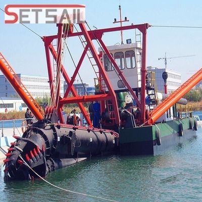 Dredgeira de areia de 20 polegadas com potência de cabeça de cortador de 260 kW e capacidade de 1000 m3/h