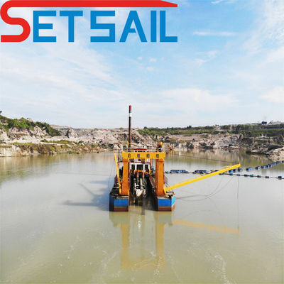 20 polegadas Capacidade 4000m3/H Dredger de areia elétrica para mineração de estanho Distância de descarga 1500m