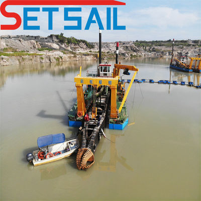 20 polegadas Capacidade 4000m3/H Dredger de areia elétrica para mineração de estanho Distância de descarga 1500m