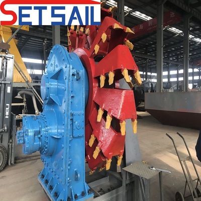 River Cummins Motor Diesel Roda Balde de areia dragadora com Rexroth sistema hidráulico