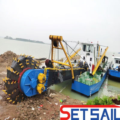 Anchor Boom Wheel Bucket Dredger com Weichai Diesel Engine e 160m3-2000m3 Capacidade