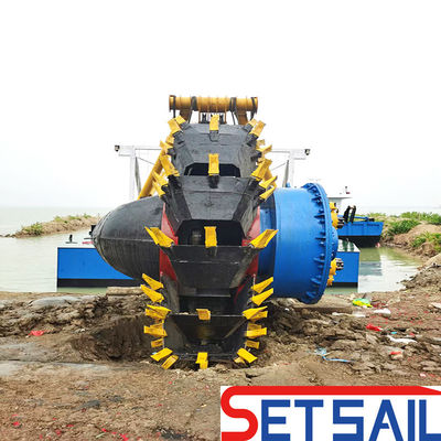 Anchor Boom Wheel Bucket Dredger com Weichai Diesel Engine e 160m3-2000m3 Capacidade