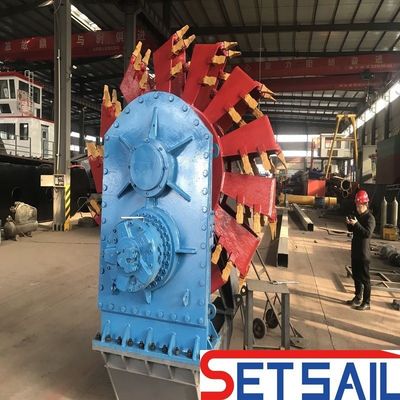 Anchor Boom Wheel Bucket Dredger com Weichai Diesel Engine e 160m3-2000m3 Capacidade