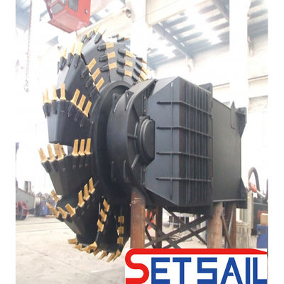 Anchor Boom Wheel Bucket Dredger com Weichai Diesel Engine e 160m3-2000m3 Capacidade