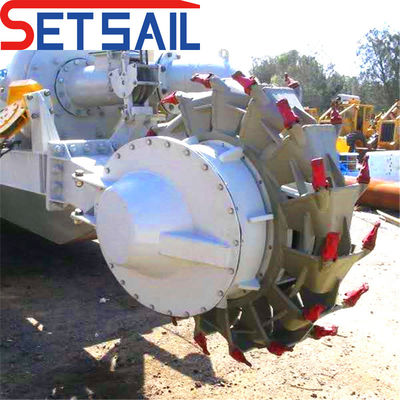 Siemens PLC Fluxo de água 2000m3 Dredger de balde de roda hidráulica com largura total de 5,2m-12m