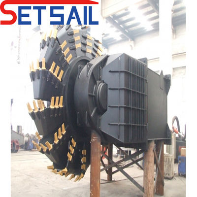 8m-20m Profundidade de dragagem Siemens PLC Fluxo de água 5000m3 Roda de balde de dragagem com cabeça