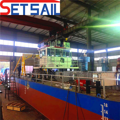 Largura total de 4,5 m a 12 m Dredger de sucção de sucção com motor hidráulico avançado
