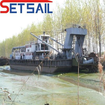 Dredgeira Weichai com motor a diesel, com profundidade de som e comprimento total de 17 m a 50 m