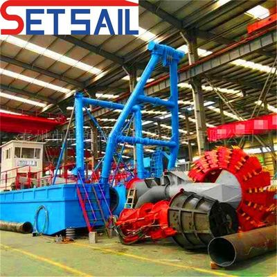 Dredgeira Weichai com motor a diesel, com profundidade de som e comprimento total de 17 m a 50 m