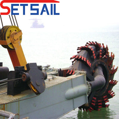 Dredgeira Weichai com motor a diesel, com profundidade de som e comprimento total de 17 m a 50 m