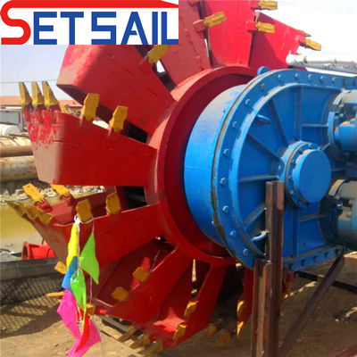 17m-50m Motor Diesel Rio bomba de areia Roda de balde de dragagem com comprimento total 17m-50m