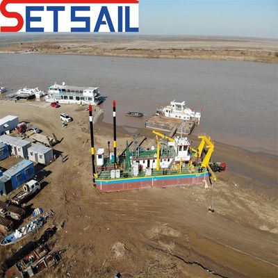 Dredger de balde de roda com bomba de areia de rio com profundidade de dragagem de 8m-20m e moeda dos EUA