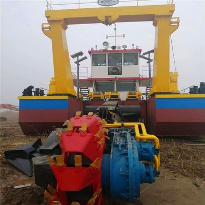 Siemens PLC Motor Diesel Hidráulico Roda Balde Silt Dredger com Estação de Apoio
