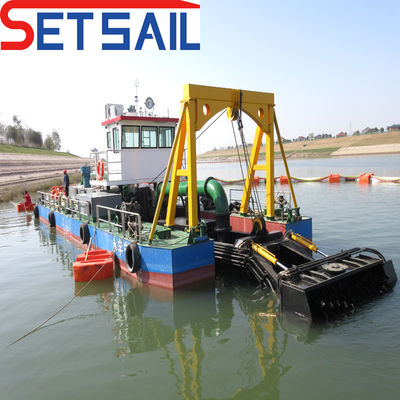 Largura total 4,5 m-12 m Guincho hidráulico Trail Hopper Sucção dragadora com Siemens PLC