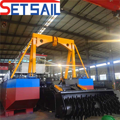 Largura total 4,5 m-12 m Guincho hidráulico Trail Hopper Sucção dragadora com Siemens PLC