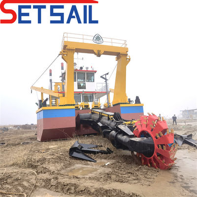 Dredger de balde de rodas flutuantes com motor a diesel potente e design personalizado