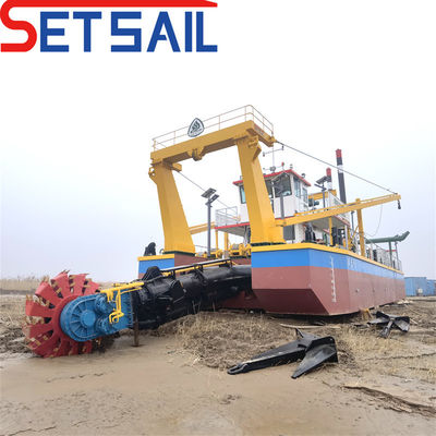 Dredger de balde de rodas flutuantes com motor a diesel potente e design personalizado