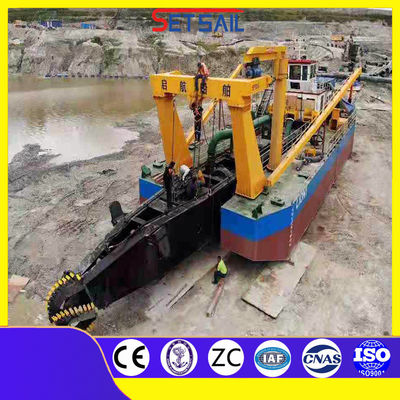 Mini River Jet Suction Sand Pump Ship Dredger com potência de motor diesel de 110kw-2000kw