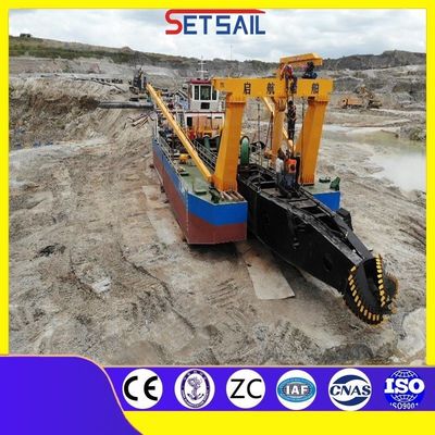 Mini River Jet Suction Sand Pump Ship Dredger com potência de motor diesel de 110kw-2000kw