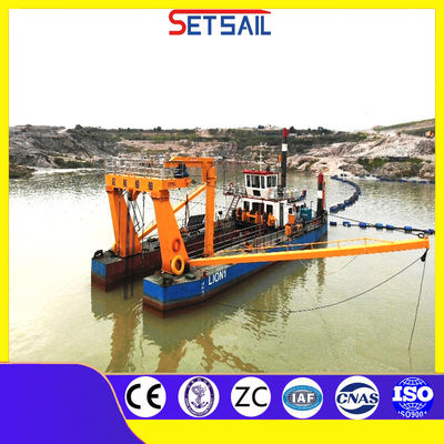 Mini River Jet Suction Sand Pump Ship Dredger com potência de motor diesel de 110kw-2000kw
