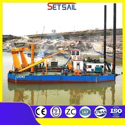 Mini River Jet Suction Sand Pump Ship Dredger com potência de motor diesel de 110kw-2000kw