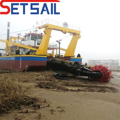Dredgeira hidráulica de sucção de areia com motor Weichai Diesel e capacidade de 160m3-2000m3
