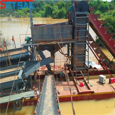 5.5kw-50kw Bateria ecrã motor cadeia balde rio mineração de ouro dragagem para o seu benefício