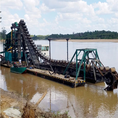 24m-38m comprimento total hidrociclone ciclone tipo de alta capacidade de cadeia balde de ouro dragadora