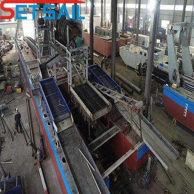Dredger para mineração de ouro com capacidade de 60-500 metros cúbicos