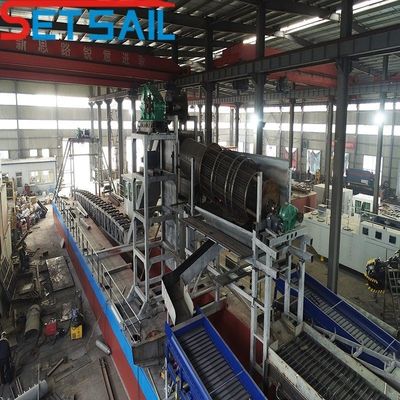 Dredger para mineração de ouro com capacidade de 60-500 metros cúbicos