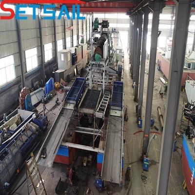 Dredger para mineração de ouro com capacidade de 60-500 metros cúbicos