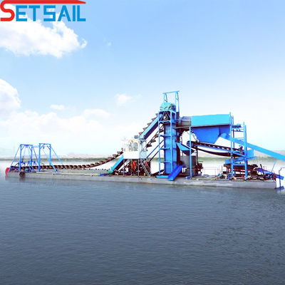 Mineração Dredagem de ouro Navio para o rio Serviço pós-venda ao longo da vida Dredagem de profundidade 7m-20m