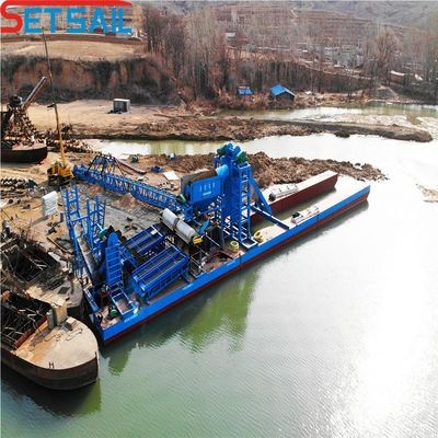 Mineração Dredagem de ouro Navio para o rio Serviço pós-venda ao longo da vida Dredagem de profundidade 7m-20m