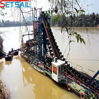 Mineração Dredagem de ouro Navio para o rio Serviço pós-venda ao longo da vida Dredagem de profundidade 7m-20m
