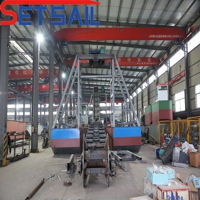 Potência da bomba de injecção 7.5kw-20kw Bucket Chain Gold Mining Dredger para Rvier Diamond