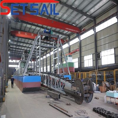 Potência da bomba de injecção 7.5kw-20kw Bucket Chain Gold Mining Dredger para Rvier Diamond