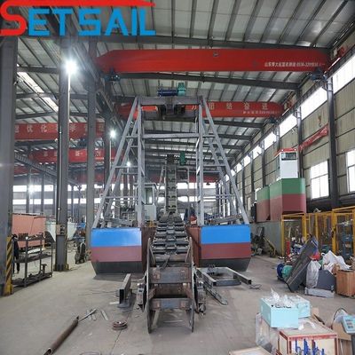 Equipamento de mineração de ouro e diamantes do Bucket Chain River com comprimento de casco de 24-50 metros
