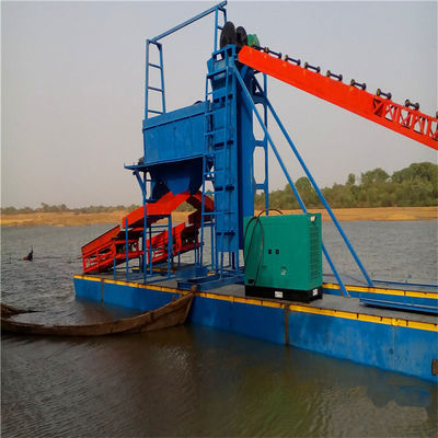 Profundidade de dragagem de 7-30 m Equipamento de mineração de ferro em pó/estado para barcos de mineração de diamantes
