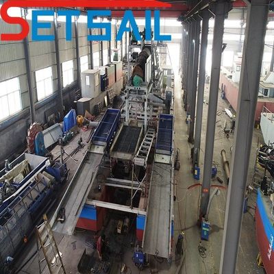 Dredger de mineração de ouro do rio com conjuntos de geradores Cumins 75kw-500kw e design personalizado