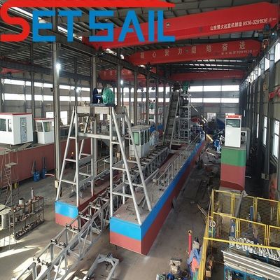 Dredger de mineração de ouro do rio com conjuntos de geradores Cumins 75kw-500kw e design personalizado