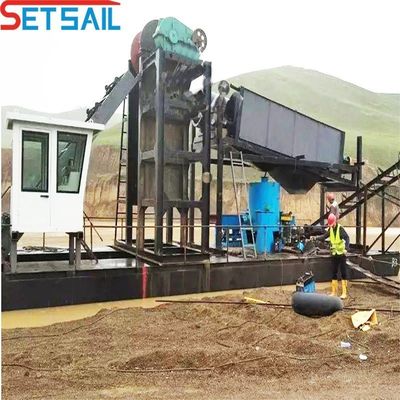 60m3-300m3 Capacidade de Cadeia Completa Balde de Diamante Dredger para Lago Design Personalizado