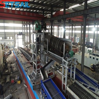 60m3-300m3 Capacidade de Cadeia Completa Balde de Diamante Dredger para Lago Design Personalizado