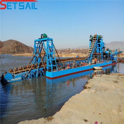 37kw-200kw Escavação da cadeia de potência do motor principal Balde do rio Dredger de diamantes para o lago Gold