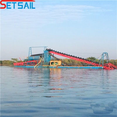 37kw-200kw Escavação da cadeia de potência do motor principal Balde do rio Dredger de diamantes para o lago Gold