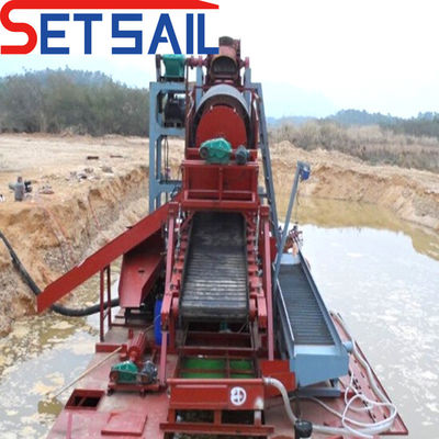 Dredger de mineração de ouro e diamantes equipado com conjuntos de geradores de motores a diesel QHCBD-3