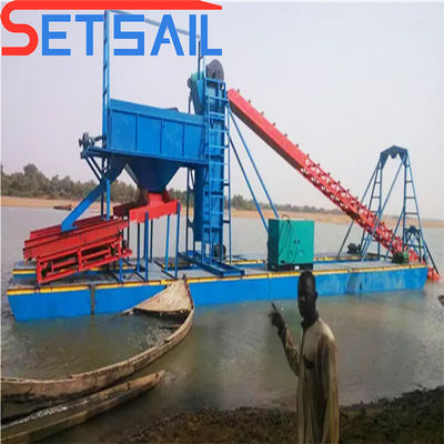 380V Bucket Chain River Mining Gold Dredge para material resistente à corrosão e rio