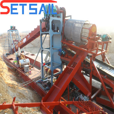380V Bucket Chain River Mining Gold Dredge para material resistente à corrosão e rio