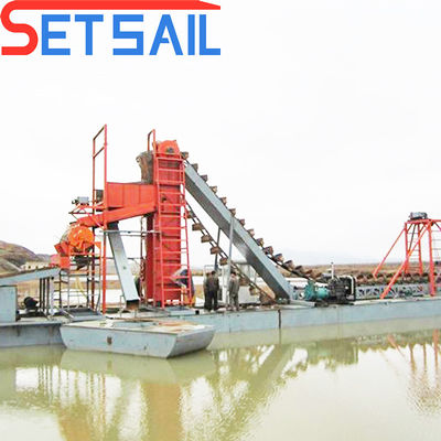 380V Bucket Chain River Mining Gold Dredge para material resistente à corrosão e rio