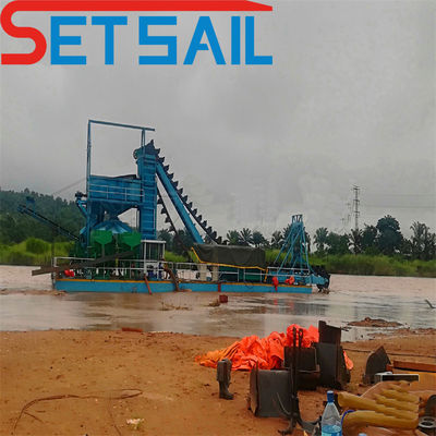 Pagamento inicial Dredger de ouro e diamantes para serviço pós-venda ao longo da vida do rio