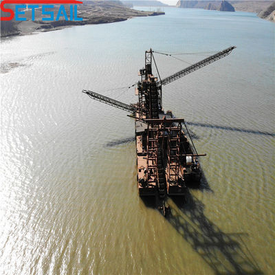 150m3/Hora Dredger de ouro de cadeia de balde para seleção e paneamento de ouro